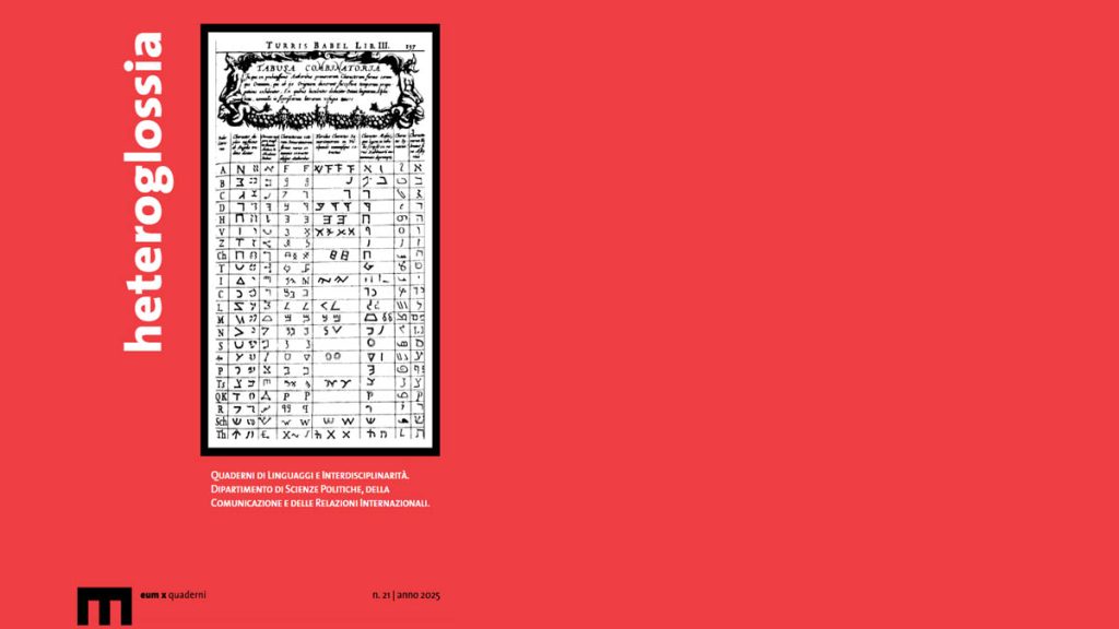 hetero 03 imagen con fondo rojo de la portada de la revista italiana heteroglossia . quaderni di linguaggi e interdisciplinarità. dipartimento di scienze politiche, della comunicazione e delle relazioni internazionali en donde se publicó el artículo académico "grammars of belonging : intercultural translation and branded urban spaces – a comparative study of buenos aires and milan’s chinatowns" por Guadalupe Ciocoletto