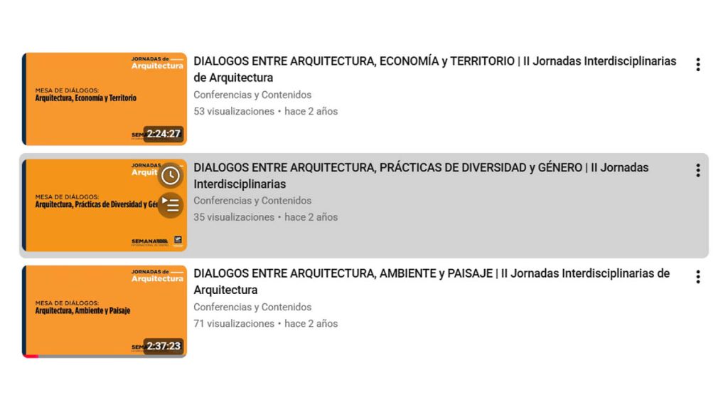 imagen de los videos y grabaciones de las jornadas de diálogo realizadas por la Universidad de Palermo, en la cual participó Guadalupe Ciocoletto